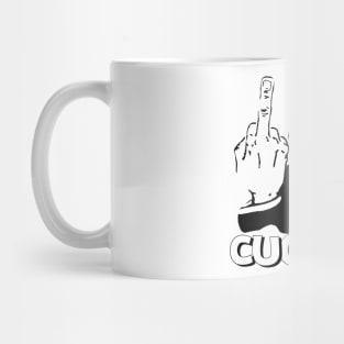 MIDDLE FINGER CUOMO POLITICALLY INCORRECT Mug